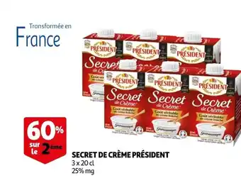 Auchan Secret De Crème Président offre