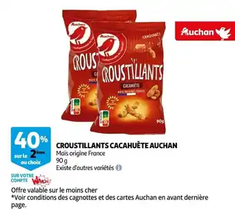 Auchan Croustillants Cacahuètes Auchan offre