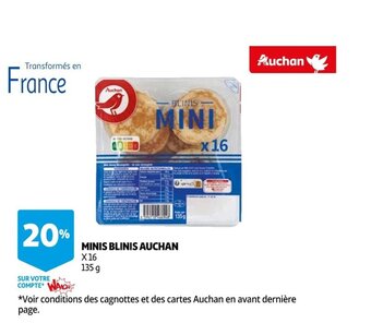 Auchan Minis Blinis Auchan offre
