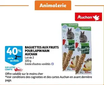 Auchan Baguettes Aux Fruits Pour Lapin Nain Auchan offre