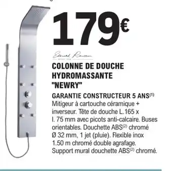 E.Leclerc Brico Colonne de Douche Hydromassante Newry offre