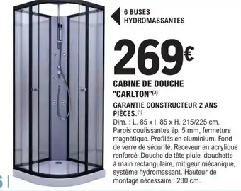 E.Leclerc Brico Cabine de Douche Carlton offre