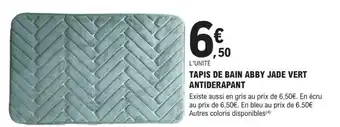 Tapis de Bain Abby Jade Vert Antiderapant
