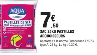E.Leclerc Brico Sac 25KG Pastilles Adoucisseurs offre