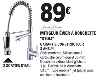 E.Leclerc Brico Mitigeur Évier a Douchette Stoli offre