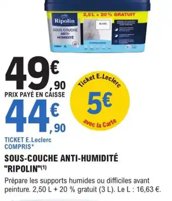 E.Leclerc Brico Sous-Couche Anti-Humidité Ripolin offre