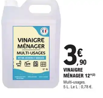 E.Leclerc Brico Vinaigre Ménager 12 offre