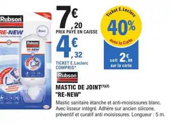E.Leclerc Brico Mastic de Joint Re-New offre