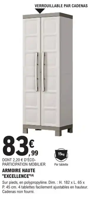 E.Leclerc Brico Armoire Haute Excellence offre