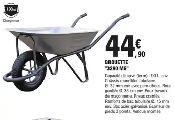 E.Leclerc Brico Brouette 3290 MG offre