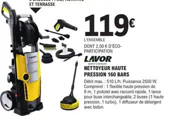 E.Leclerc Brico Nettoyeur Haute Pression 160 Bars offre