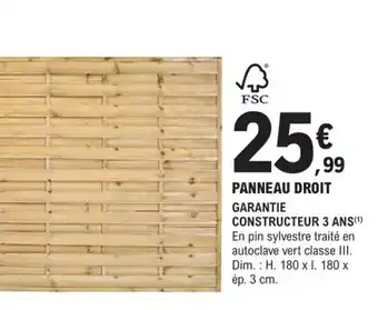 E.Leclerc Brico Panneau Droit offre