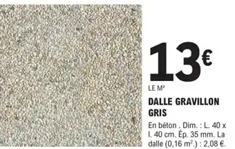 E.Leclerc Brico Dalle Gravillon Gris offre