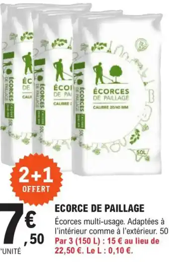 E.Leclerc Brico Ecorce de Paillage offre