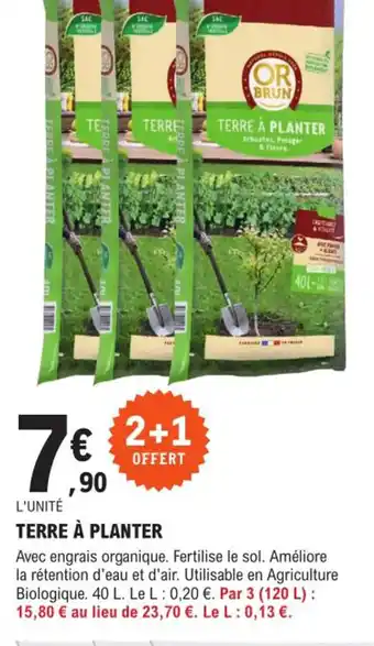E.Leclerc Brico Terre à Planter offre