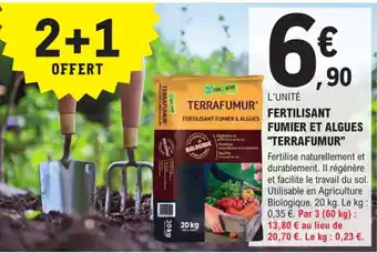 E.Leclerc Brico Fertilisant Fumier et Algues Terraffumur offre
