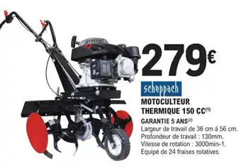 E.Leclerc Brico Motoculteur Thermique 150 CC offre