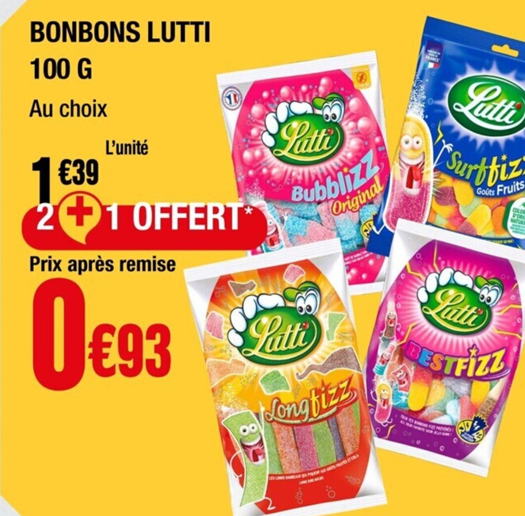 Promo Bonbons Lutti chez La Foir'Fouille