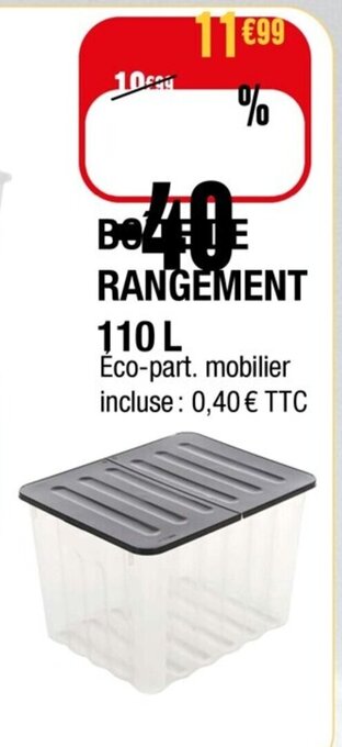 La Foir'Fouille BoÎte de Rangement 110 L offre
