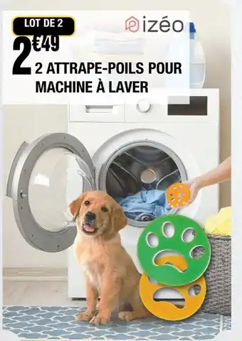 La Foir'Fouille 2 Attrape-Poils Pour Machine à Laver offre
