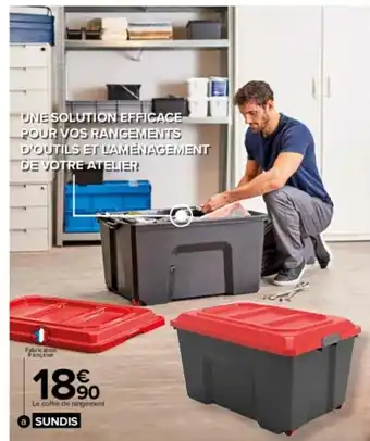 Carrefour Market Coffre De Rangement 135 Litres Sundis offre