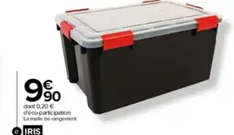 Carrefour Market Malle De Rangement Hermétique 50L offre