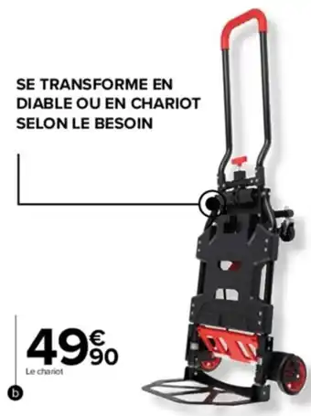 Chariot de Manutention Pliable 2 en 1