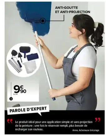 Carrefour Market Kit De Rouleaux A Peinture Avec Réservoir Intégre offre