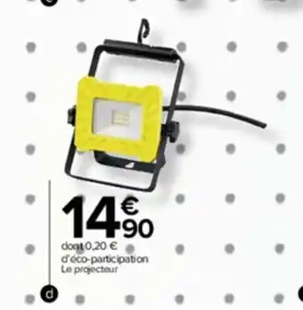 Carrefour Market Projecteur De Chantier Led 10W offre