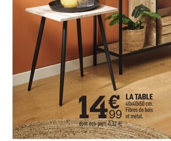Centrakor La Table offre