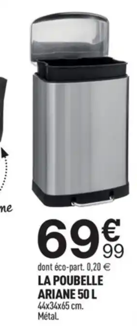 Centrakor La Poubelle Ariane 50 L offre