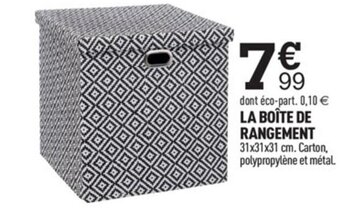 Centrakor La Boîte De Rangement offre