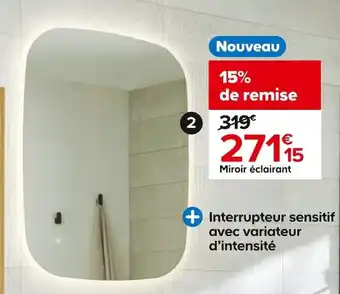 Miroir éclairant Alba