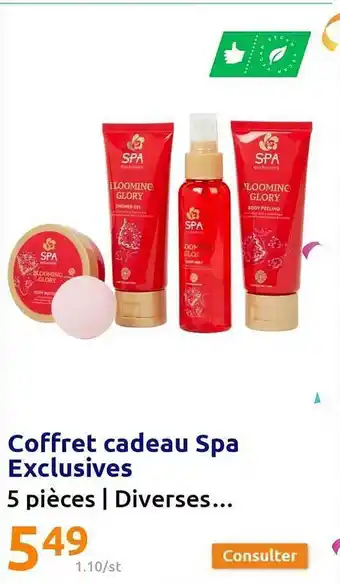 Action Coffret cadeau spa exclusives offre