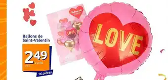 Action Ballons de saint-valentin offre