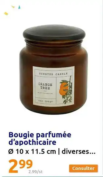 Action Bougie parfumée d'apothicaire offre