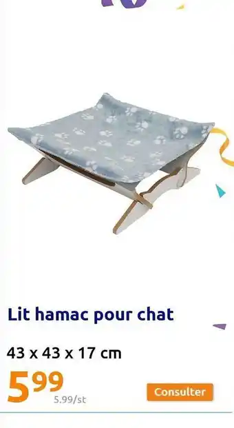 Lit hamac pour chat