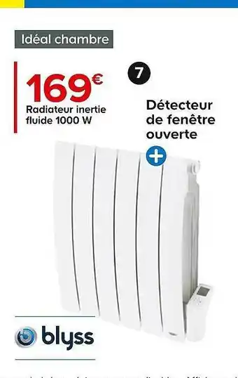 Castorama Radiateur inertie fluide 1000 w blyss offre