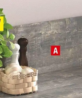 Brico Dépôt Crédence Décor Imitation Chene Gris l.2,44 cm offre