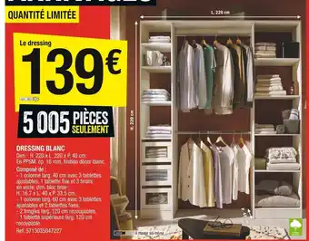 Brico Dépôt Dresssing Blanc offre