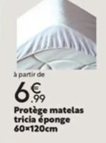 Maxi Bazar Protége Matelas Tricia éponge 60xc120 cm offre