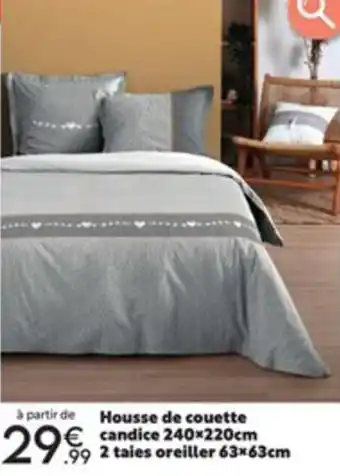 Maxi Bazar Housse De couette Candice 240x220 cm offre