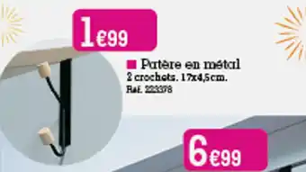 Patère en Metal