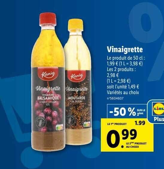 Promo Vinaigrette kania chez Lidl