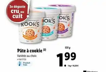 Lidl Pâte à cookie offre