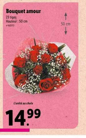 Lidl Bouquet amour offre