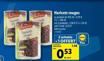 Lidl Haricots rouges freshona offre