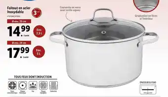 Lidl Faitout en acier inoxydable offre