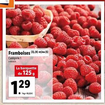 Lidl Framboises offre