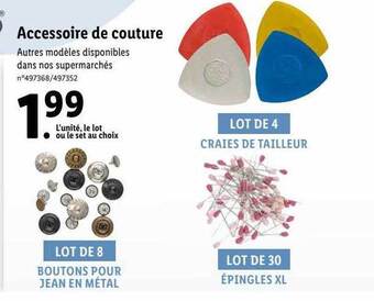 Lidl Accessoire de couture offre